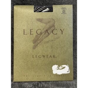 Legacy Legwear Tights Womens Size E Brown Opaque Control‎ Top Made USA A31857